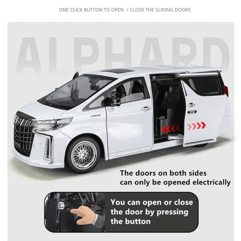 1/18 Scale Toyota Alphard Die-cast Model Car | Premium Alloy | KAIKAMFUNG