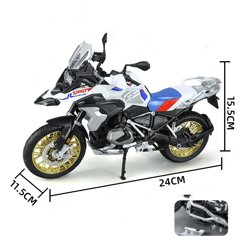 1/9 Scale BMW R1250 GS Motorcycle Model | Premium Alloy | KAIKAMFUNG