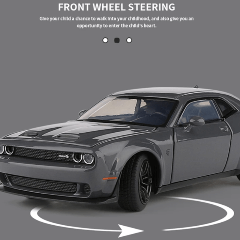 1/32 Scale Dodge Challenger SRT Alloy Musle D... | Premium Alloy | KAIKAMFUNG