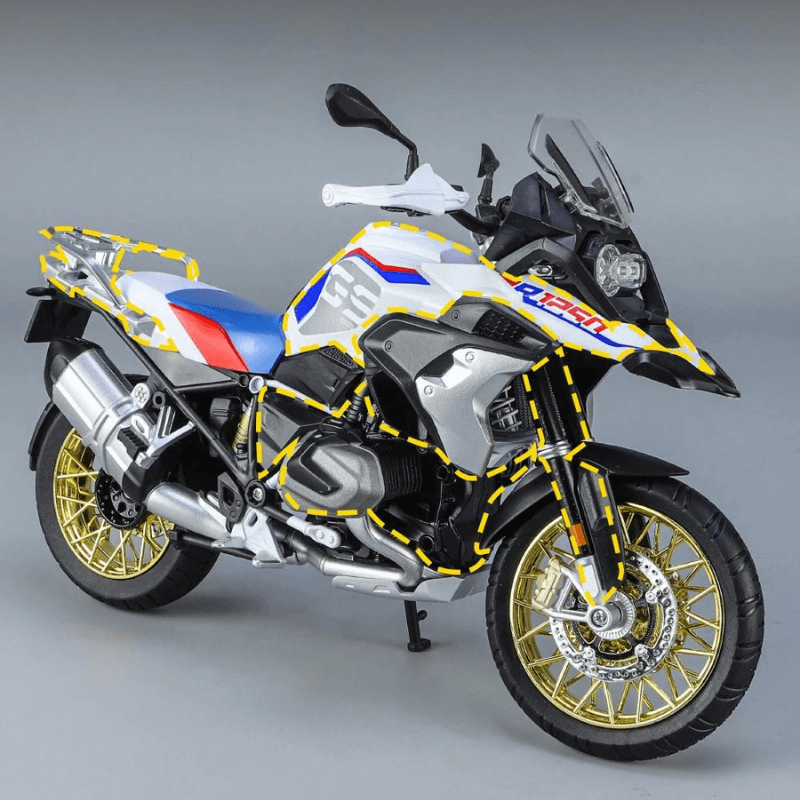 1/9 Scale BMW R1250 GS Motorcycle Model | Premium Alloy | KAIKAMFUNG