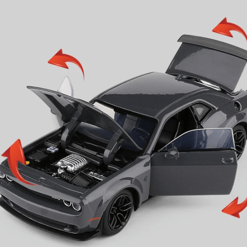 1/32 Scale Dodge Challenger SRT Alloy Musle D... | Premium Alloy | KAIKAMFUNG