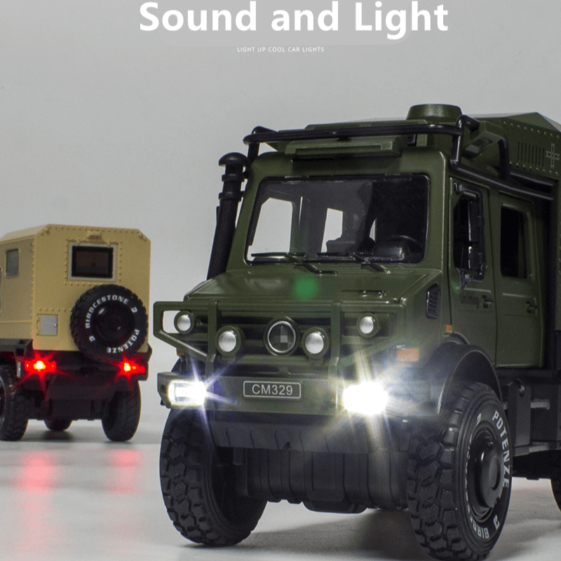 1/28 Scale Unimog Alloy Touring Car Model | Premium Alloy | KAIKAMFUNG