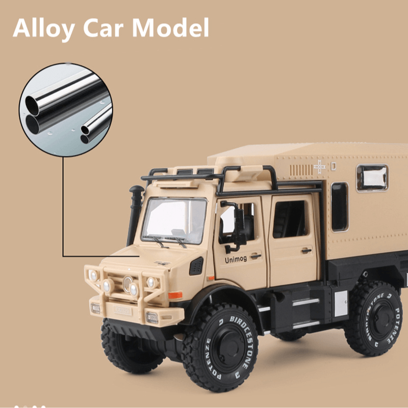 1/28 Scale Unimog Alloy Touring Car Model | Premium Alloy | KAIKAMFUNG