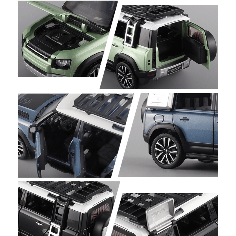 1/24 Scale Land Rover Defender With Tools Die... | Premium Alloy | KAIKAMFUNG