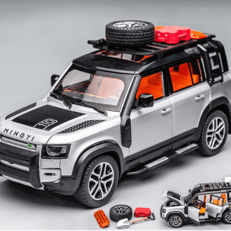 1/24 Scale Land Rover Defender With Tools Die... | Premium Alloy | KAIKAMFUNG