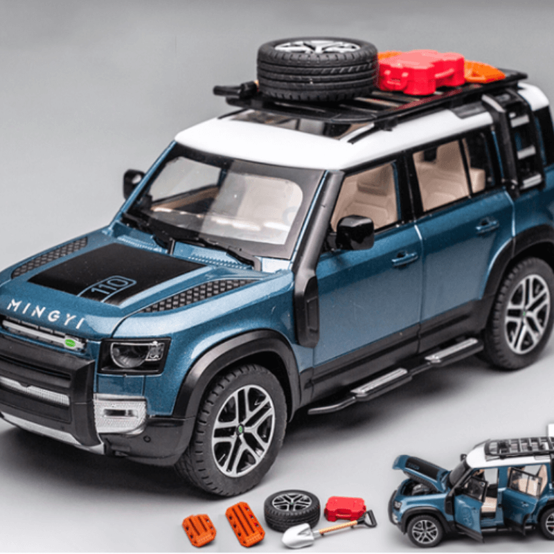 1/24 Scale Land Rover Defender With Tools Die... | Premium Alloy | KAIKAMFUNG