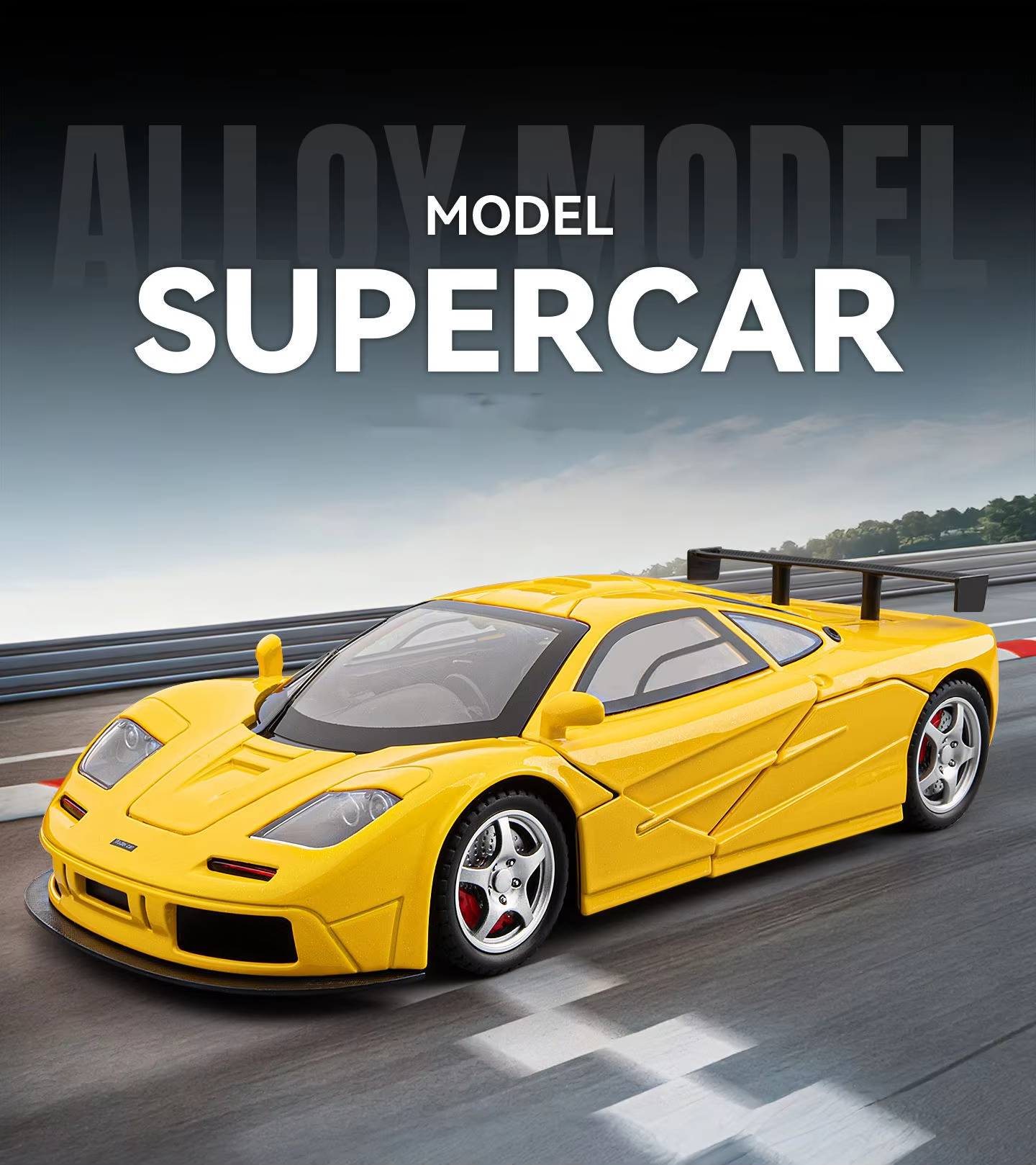 1:24 McLaren F1 LM Supercar Alloy Car Model  | KAIKAMFUNG