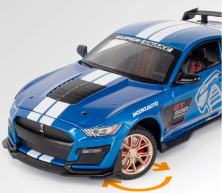 1/24 Scale Ford Mustang GT500 Die-cast Model ... | Premium Alloy | KAIKAMFUNG