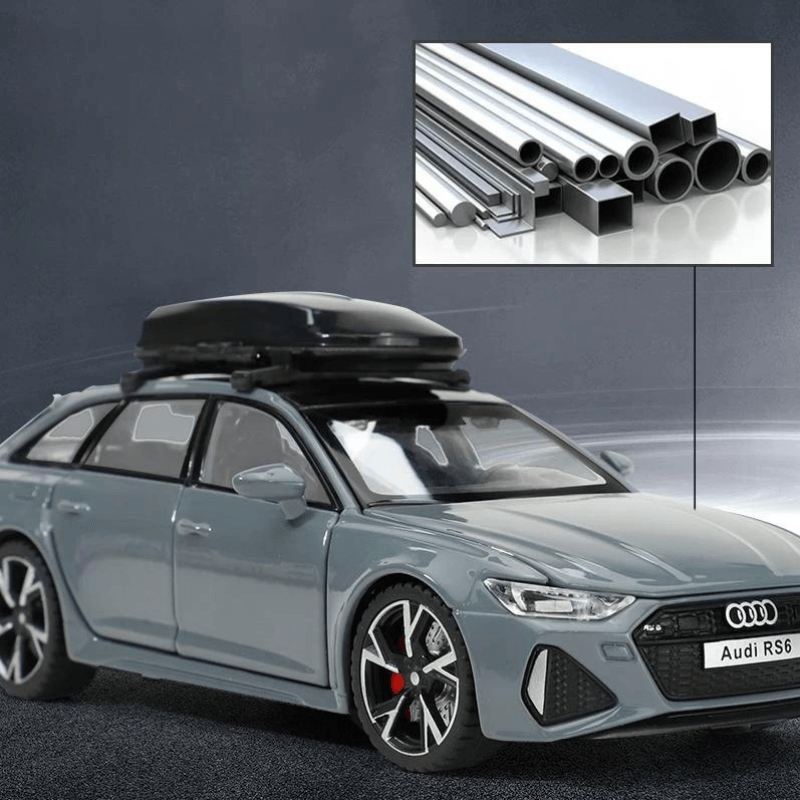 1/32 Scale Audi RS6 With RV Diecast Model Car | Premium Alloy | KAIKAMFUNG