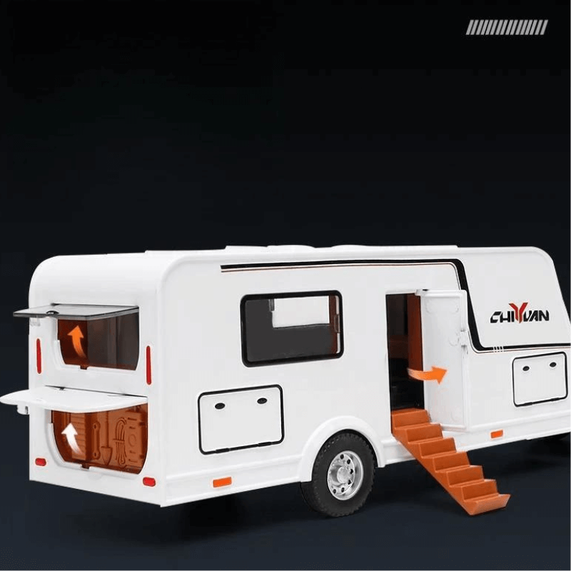 1/32 Scale Audi RS6 With RV Diecast Model Car | Premium Alloy | KAIKAMFUNG