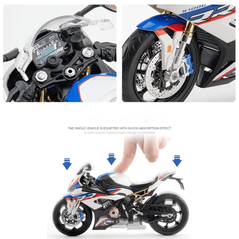 1/9 Scale BMW S1000RR Large Size Alloy Die-Ca... | Premium Alloy | KAIKAMFUNG