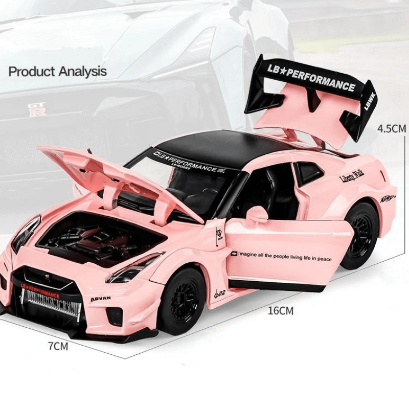 1/32 Scale Nissan GT-R Die-cast Model Car | Premium Alloy | KAIKAMFUNG