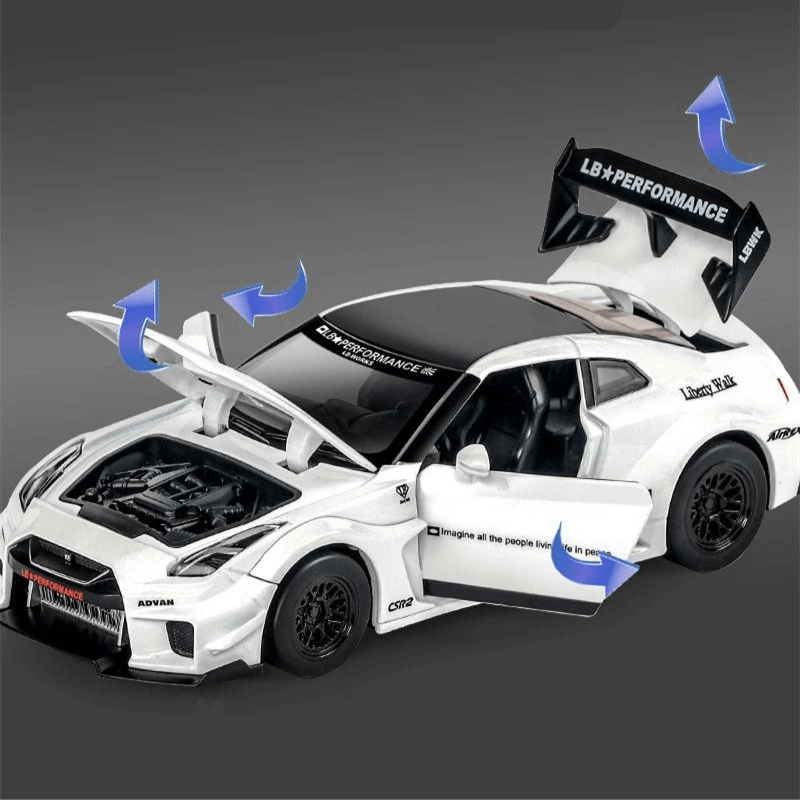 1/32 Scale Nissan GT-R Die-cast Model Car | Premium Alloy | KAIKAMFUNG