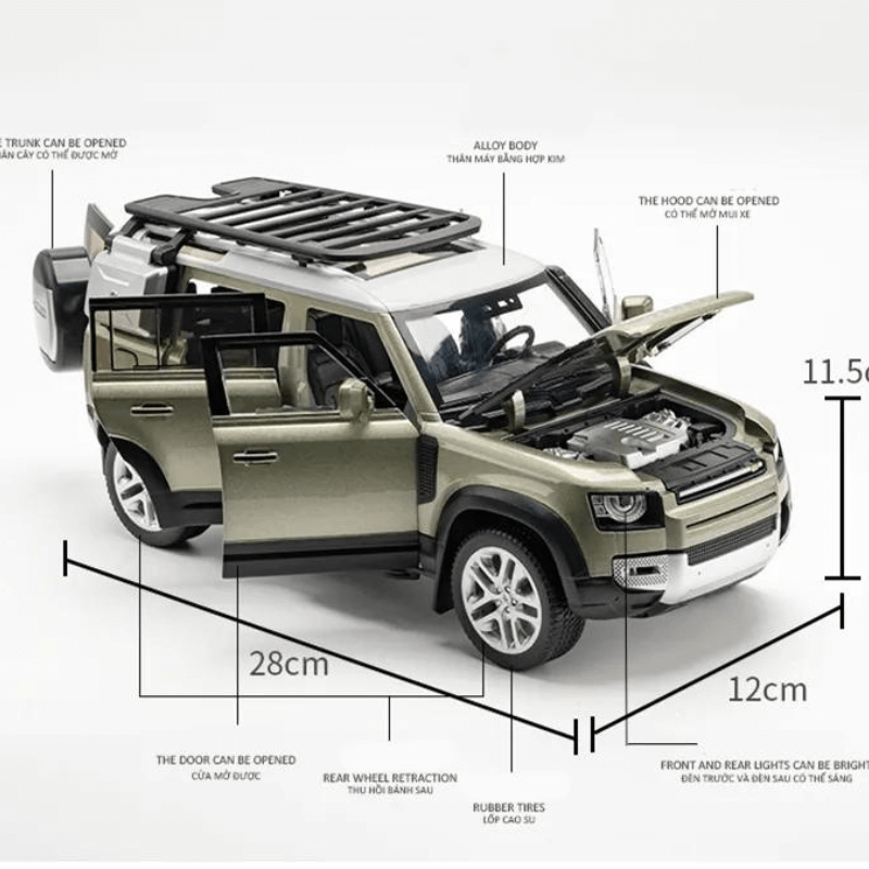 1:18 Land Rover Defender 110 | Premium Alloy Die-cast Model | KAIKAMFUNG