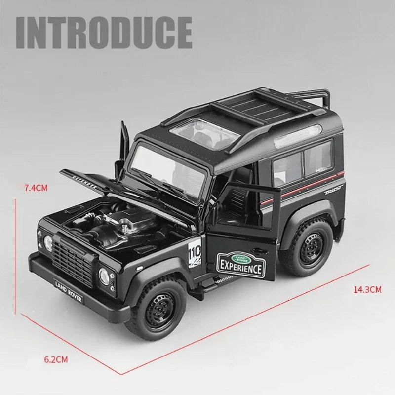 1/32 Scale Land Rover Defender 90 Die-cast Mo... | Premium Alloy | KAIKAMFUNG