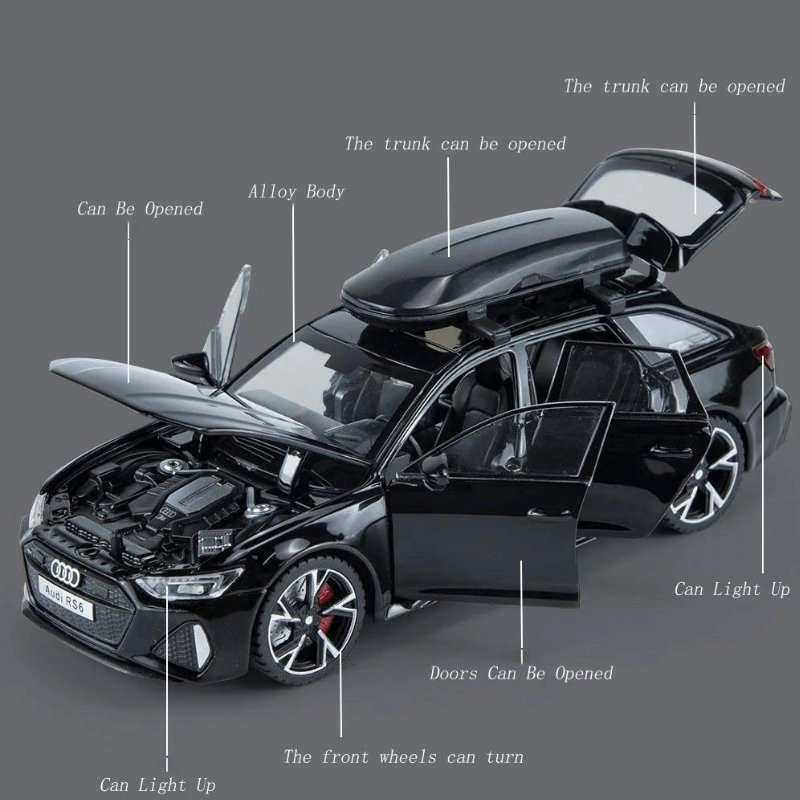 1/32 Scale Audi RS6 Avant Car Model | Premium Alloy | KAIKAMFUNG