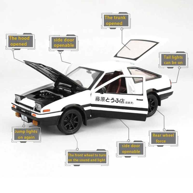 1/32 Scale Toyota AE86 Die-cast Model Car | Premium Alloy | KAIKAMFUNG