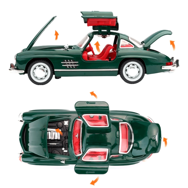 1/32 Scale Mercedes Benz 300SL Die-cast Model... | Premium Alloy | KAIKAMFUNG