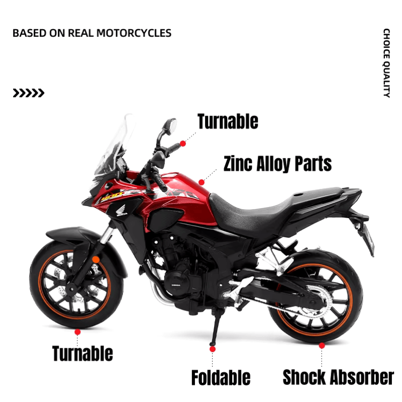 1/12 Scale Honda CB400X Die-cast Model Car | Premium Alloy | KAIKAMFUNG