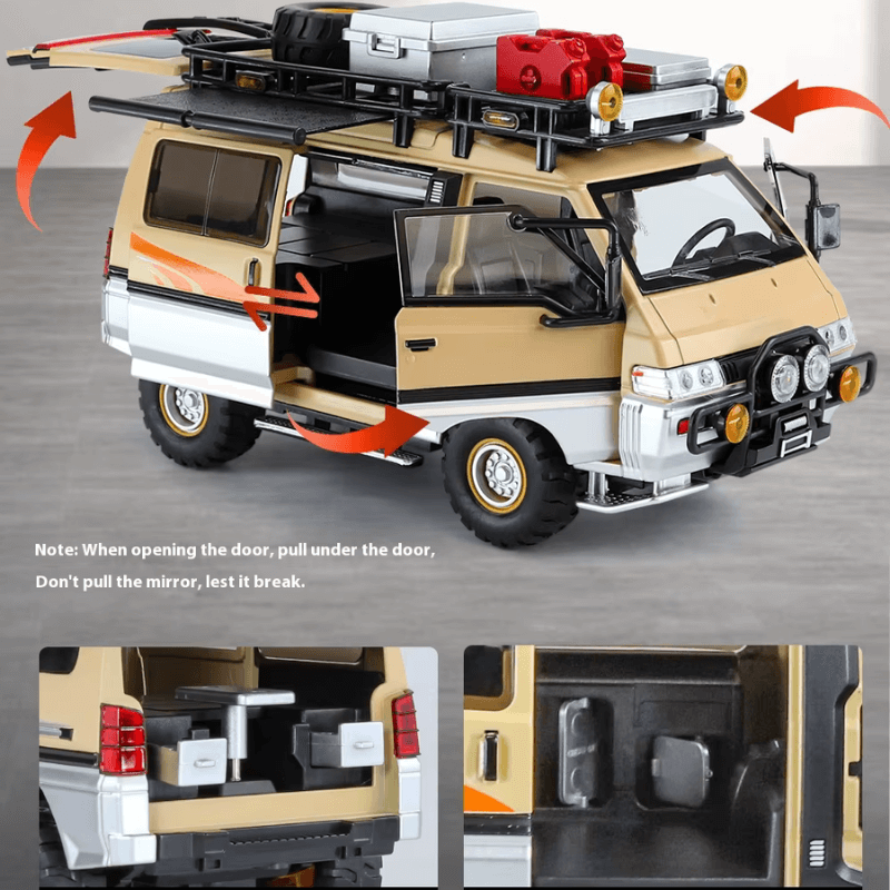 1/24 Scale Mitsubishi Delica Die-cast Model C... | Premium Alloy | KAIKAMFUNG