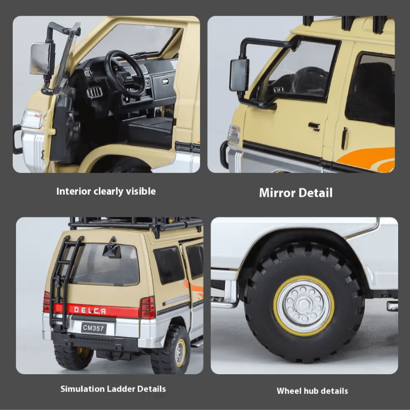 1/24 Scale Mitsubishi Delica Die-cast Model C... | Premium Alloy | KAIKAMFUNG