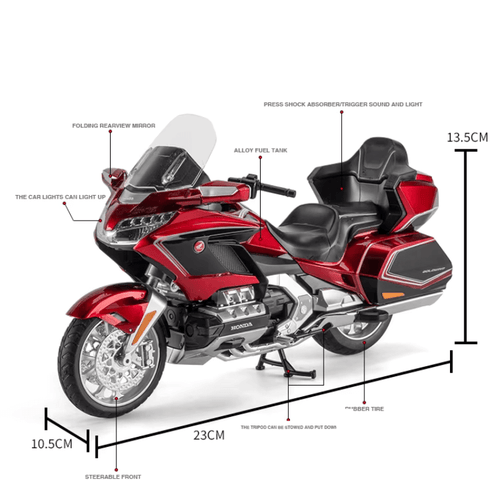 1/11 Scale Honda GOLD WING GL800 2021 Die-cast Model | Premium Alloy Die-cast Model | KAIKAMFUNG