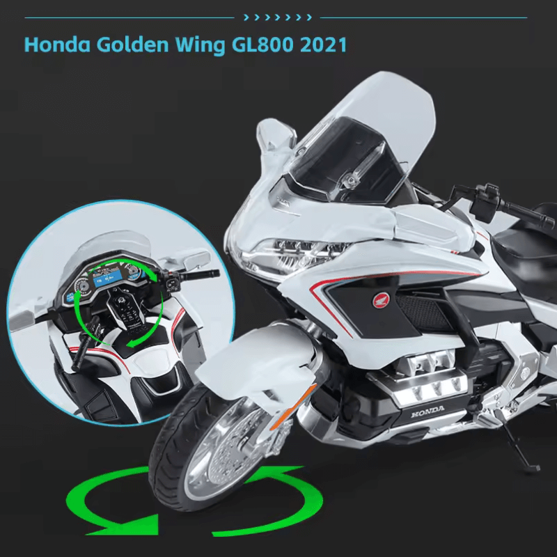 1/11 Scale Honda GOLD WING GL800 2021 Die-cast Model | Premium Alloy | KAIKAMFUNG