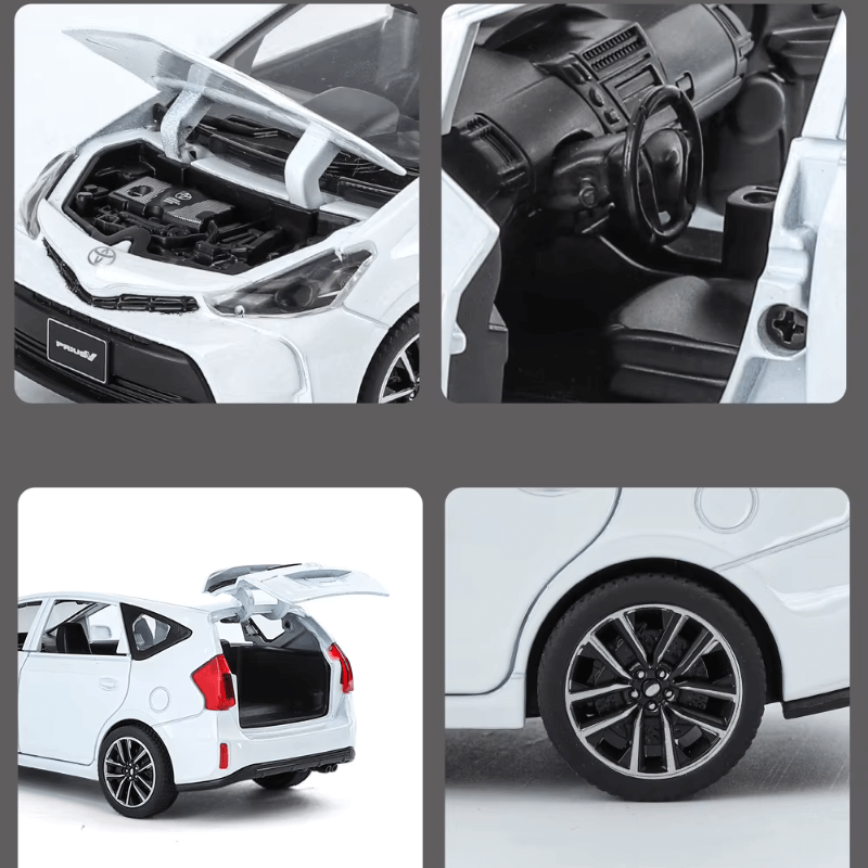 1/32 Scale Toyota Prius Die-cast Model Car | Premium Alloy | KAIKAMFUNG