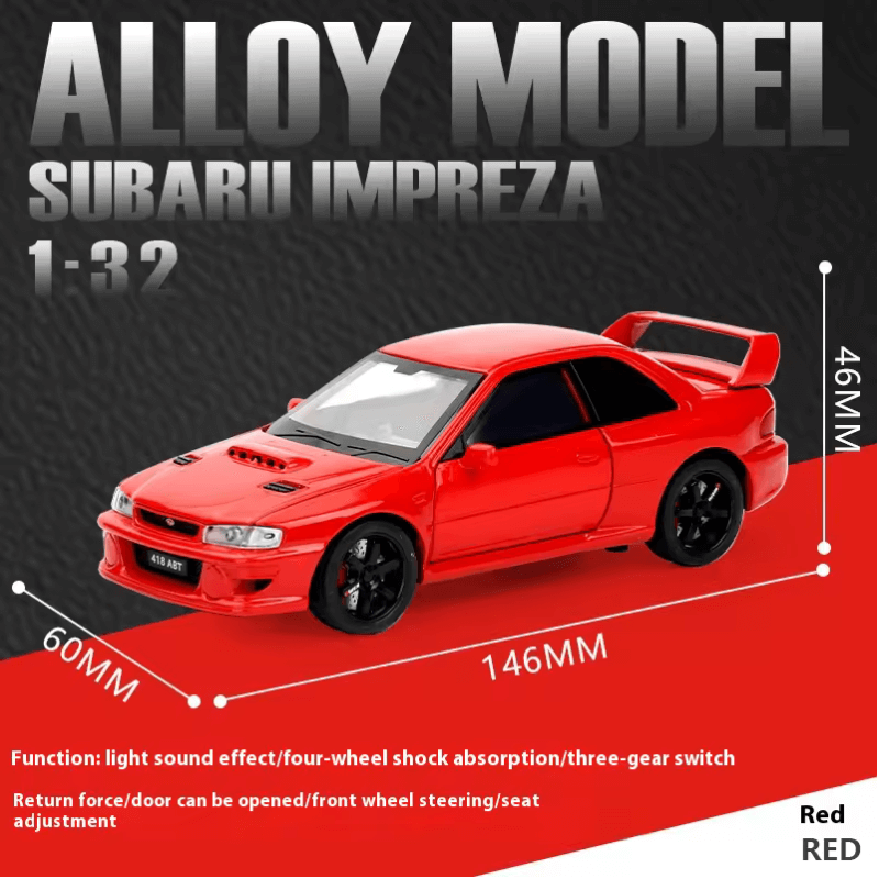 1/32 Scale Subaru Impreza WRX Die-cast Model ... | Premium Alloy | KAIKAMFUNG