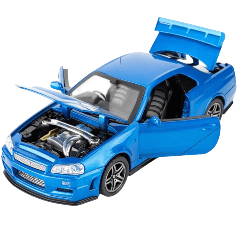 1/32 Scale Nissan GT-R R34 Die-cast Model Car | Premium Alloy | KAIKAMFUNG