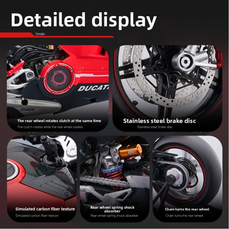 1:7 Ducati Panigale V4 S | Premium Alloy Die-cast Model | KAIKAMFUNG