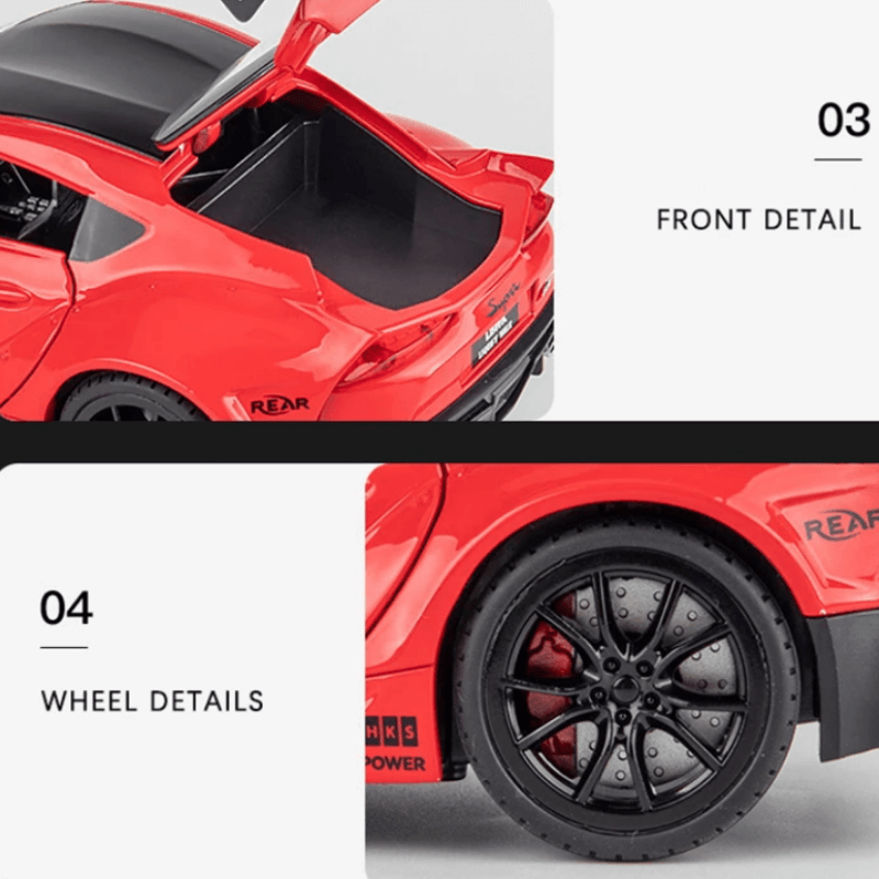 1/22 Scale Toyata Supra Alloy Model Car | Premium Alloy | KAIKAMFUNG