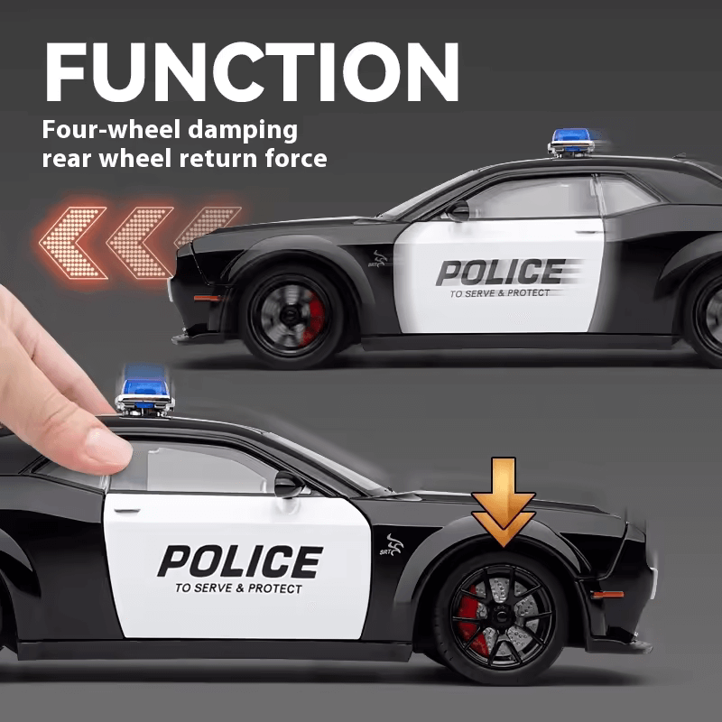 1:24 Dodge Challenger SRT Hellcat | Premium Alloy Die-cast Model | KAIKAMFUNG