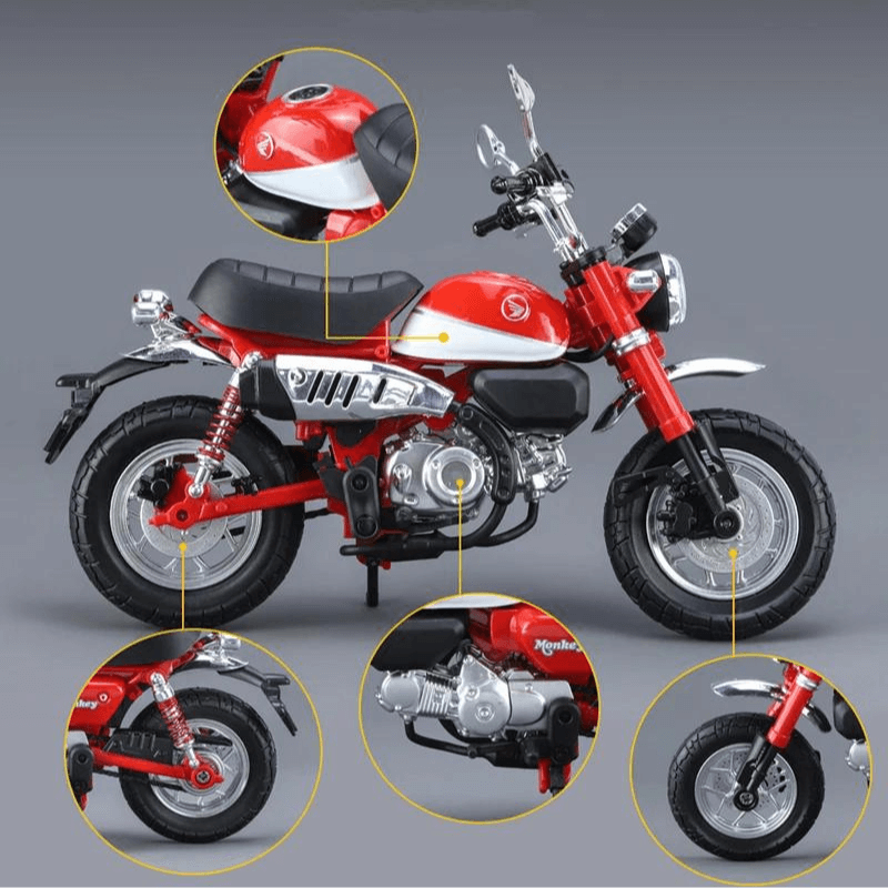 1/12 Scale Honda Monkey 125 Die-cast Motorcyc... | Premium Alloy | KAIKAMFUNG