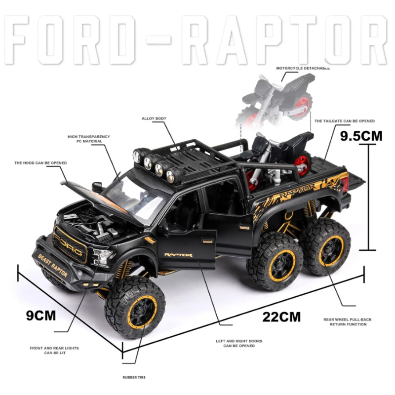 1:28 Ford F-150 raptor model car toy | Premium Alloy | KAIKAMFUNG