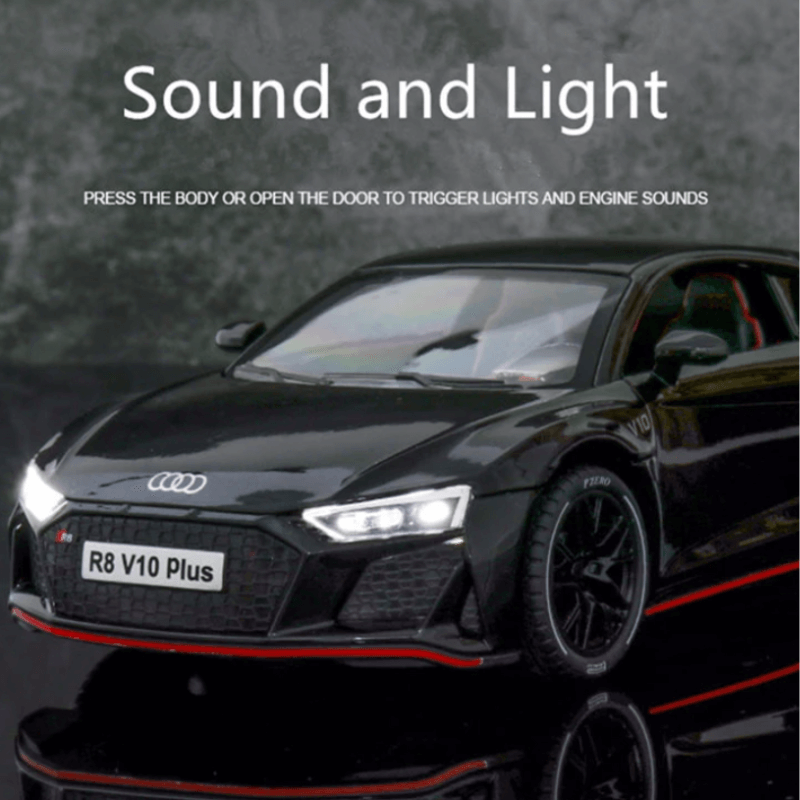 1/24 Scale AUDI R8 V10 Plus Alloy Sports Car ... | Premium Alloy | KAIKAMFUNG