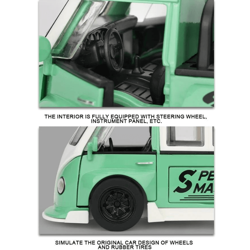 1/32 Scale Volkswagen Samba T1 Die-cast Car | Premium Alloy | KAIKAMFUNG