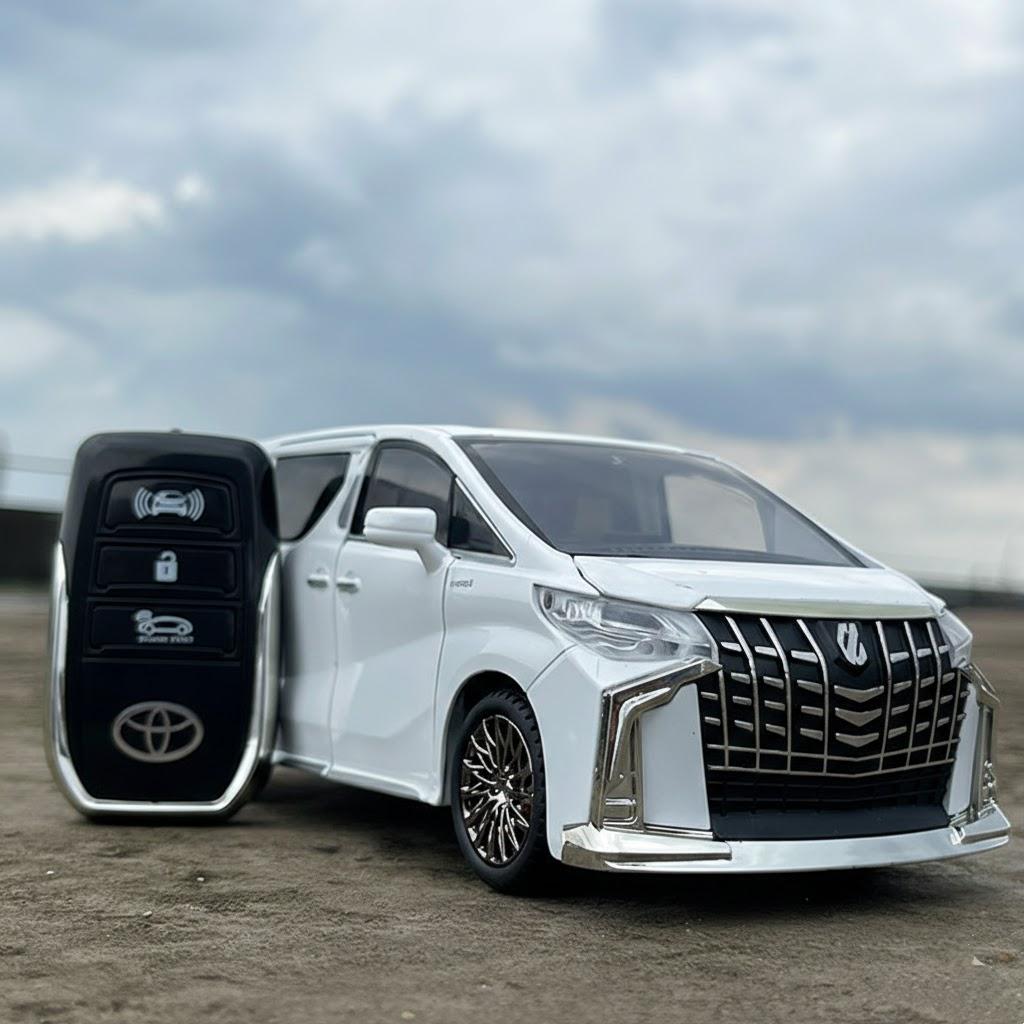 Toyota Alphard Diecast Model, 1:24 Scale Luxury MPV Miniature