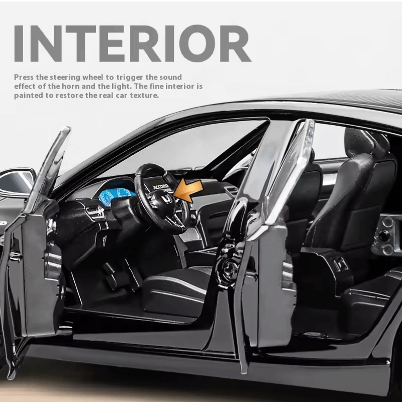 1/24 Scale Honda Accord Die-cast Model Car | Premium Alloy | KAIKAMFUNG