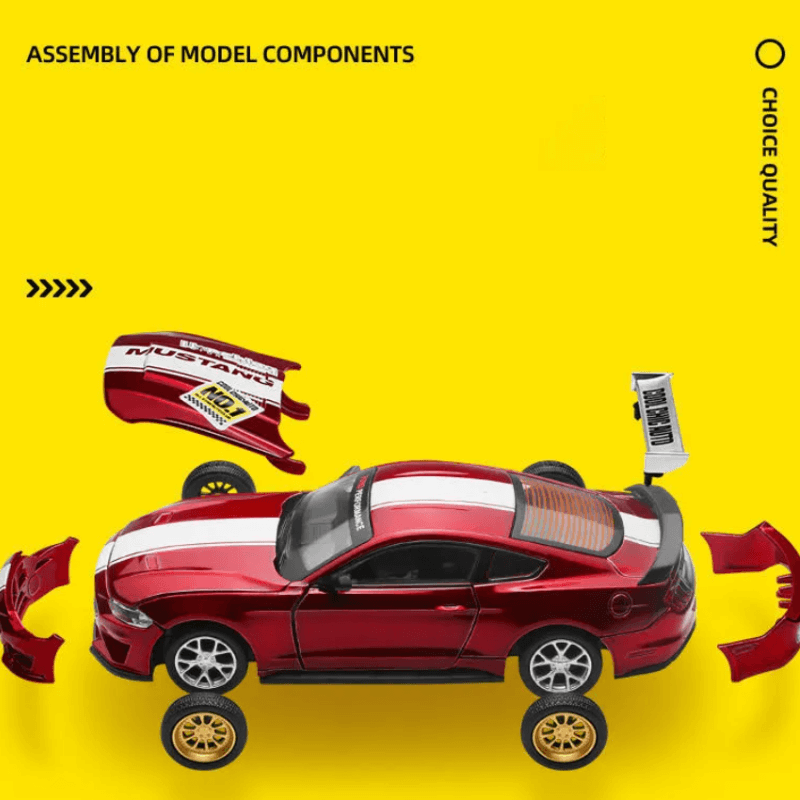 1/42 Scale Ford Mustang Die-cast Model Car | Premium Alloy | KAIKAMFUNG