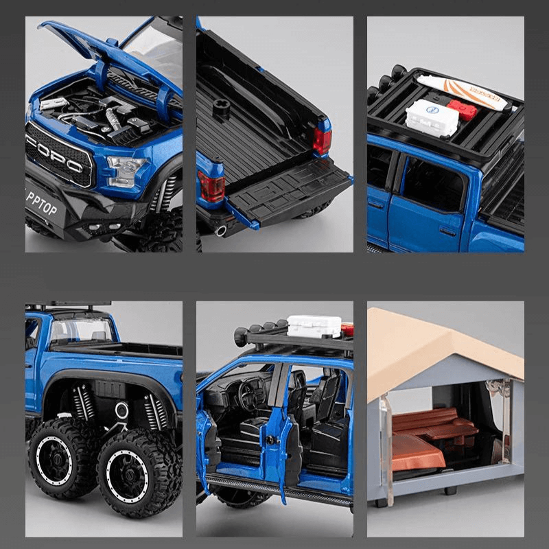 1:28 Scale Ford Raptor F150 RV Die-cast Model... | Premium Alloy | KAIKAMFUNG