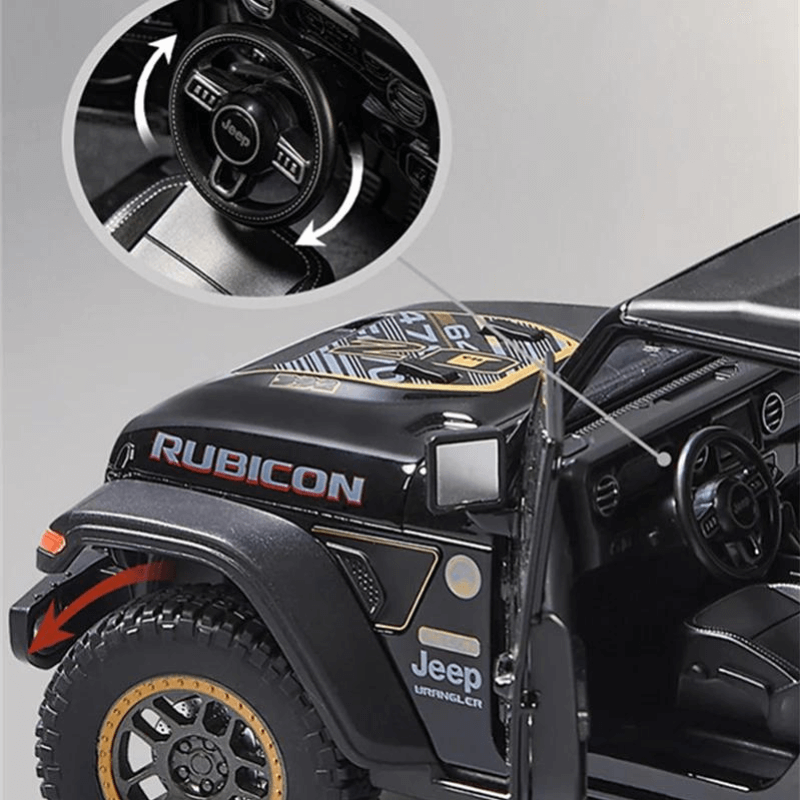 1:18 Scale Jeep Wrangler Rubicon Die-cast Mod... | Premium Alloy | KAIKAMFUNG