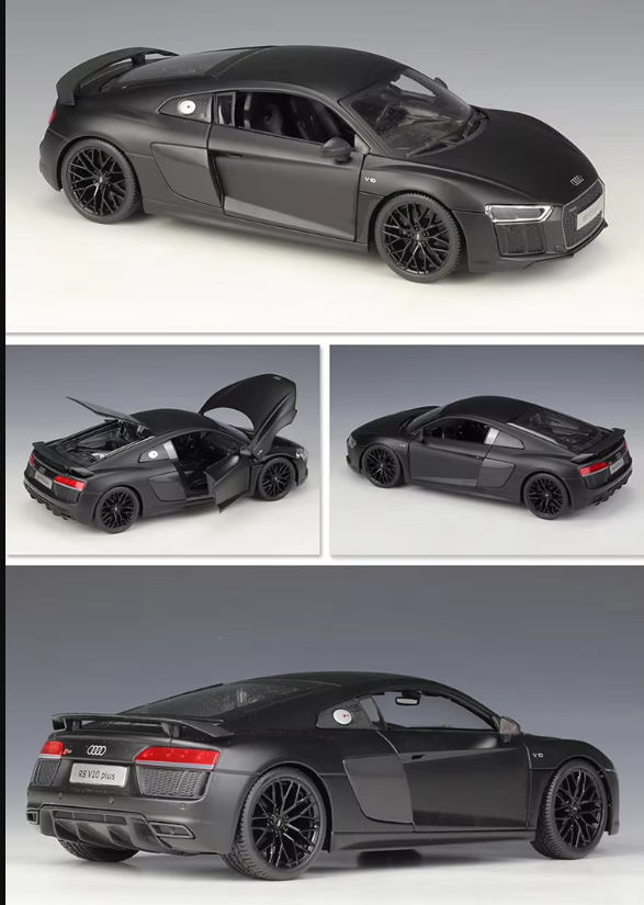 1:18 Audi R8 V10 Plus Alloy Sports Car Model | Premium Alloy Die-cast Model | KAIKAMFUNG