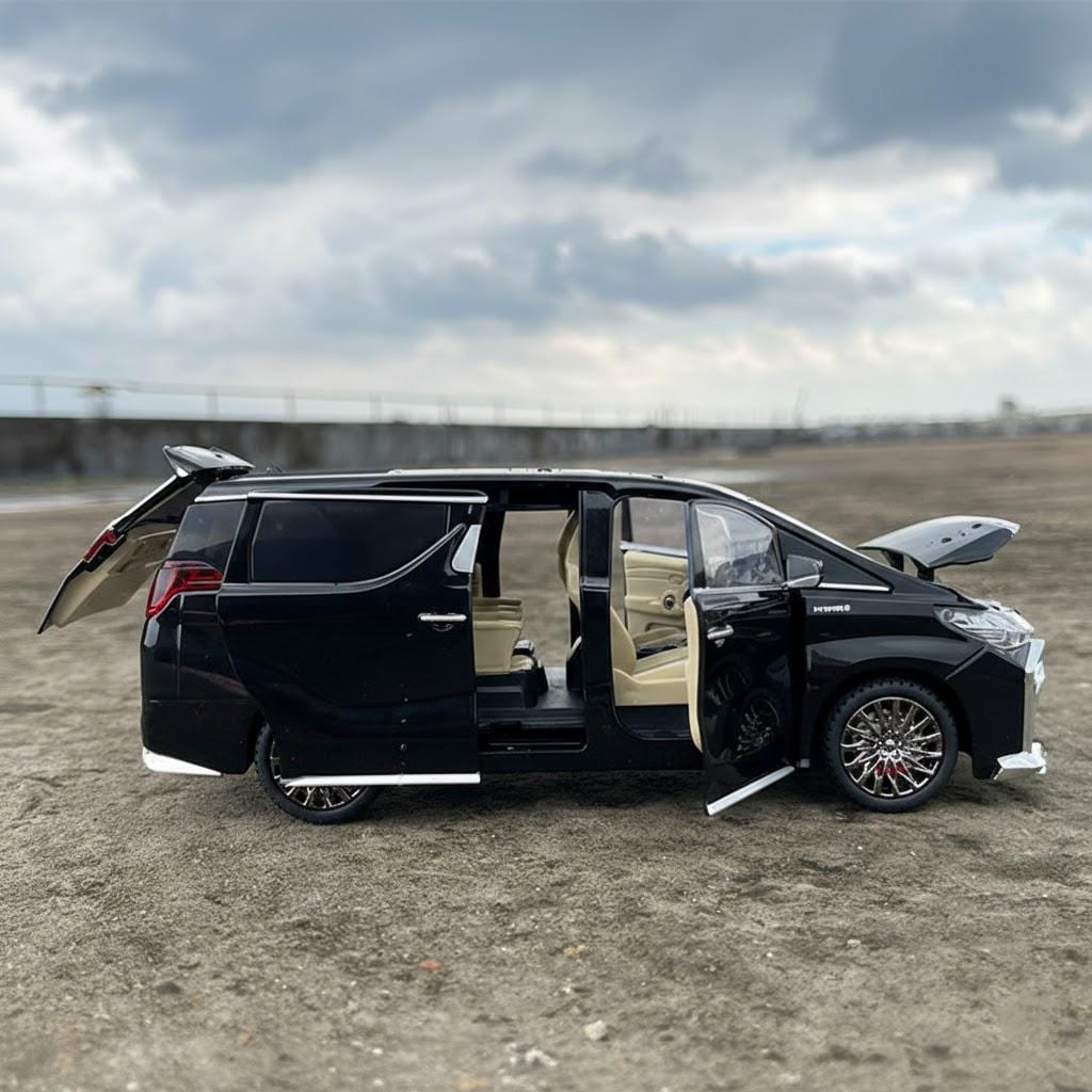 Toyota Alphard Diecast Model, 1:24 Scale Luxury MPV Miniature