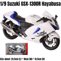 1/9 Scale Large Size Suzuki Hayabusa GSX-1300... | Premium Alloy | KAIKAMFUNG