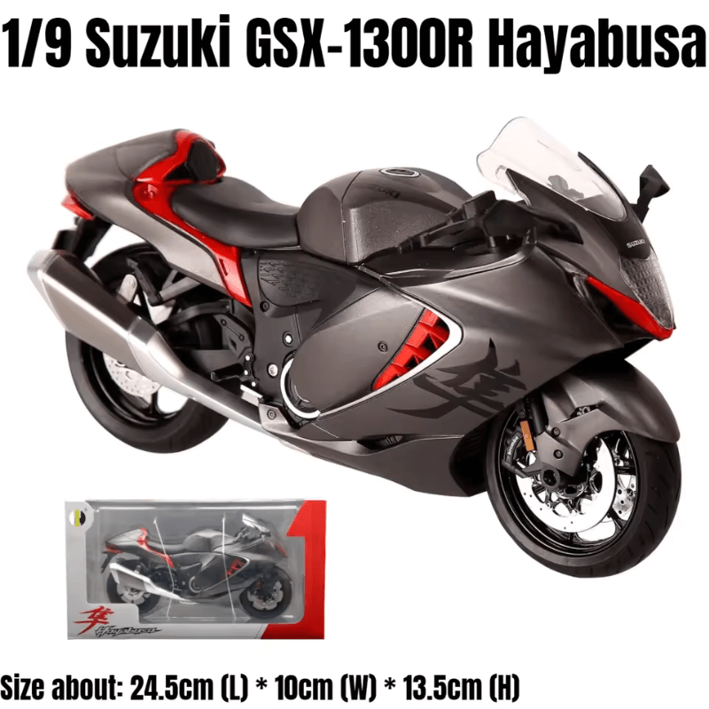 1/9 Scale Large Size Suzuki Hayabusa GSX-1300... | Premium Alloy | KAIKAMFUNG