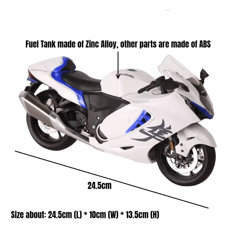 1/9 Scale Large Size Suzuki Hayabusa GSX-1300... | Premium Alloy | KAIKAMFUNG