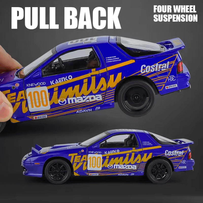 1/24 Scale Mazda RX-7 FC Die-cast Model Car | Premium Alloy | KAIKAMFUNG