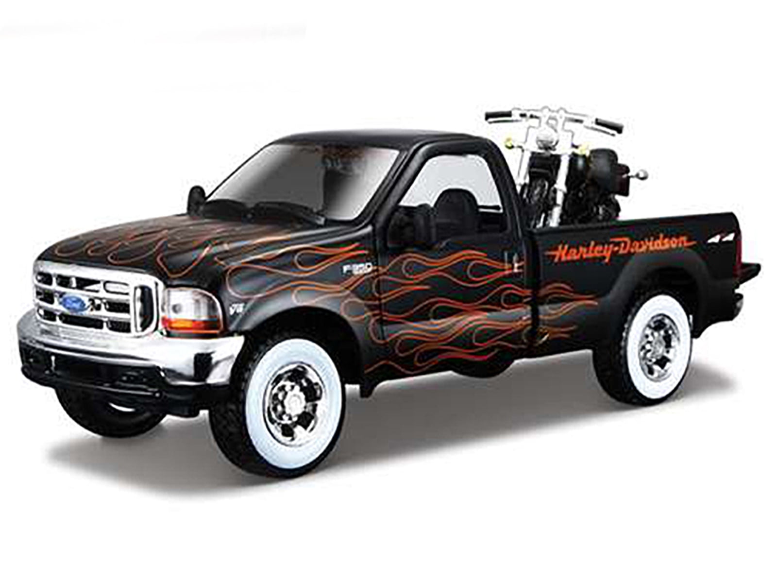 1:27 Maisto 1999 Ford F-350 + 2002 FXSTB Night Train | KAIKAMFUNG