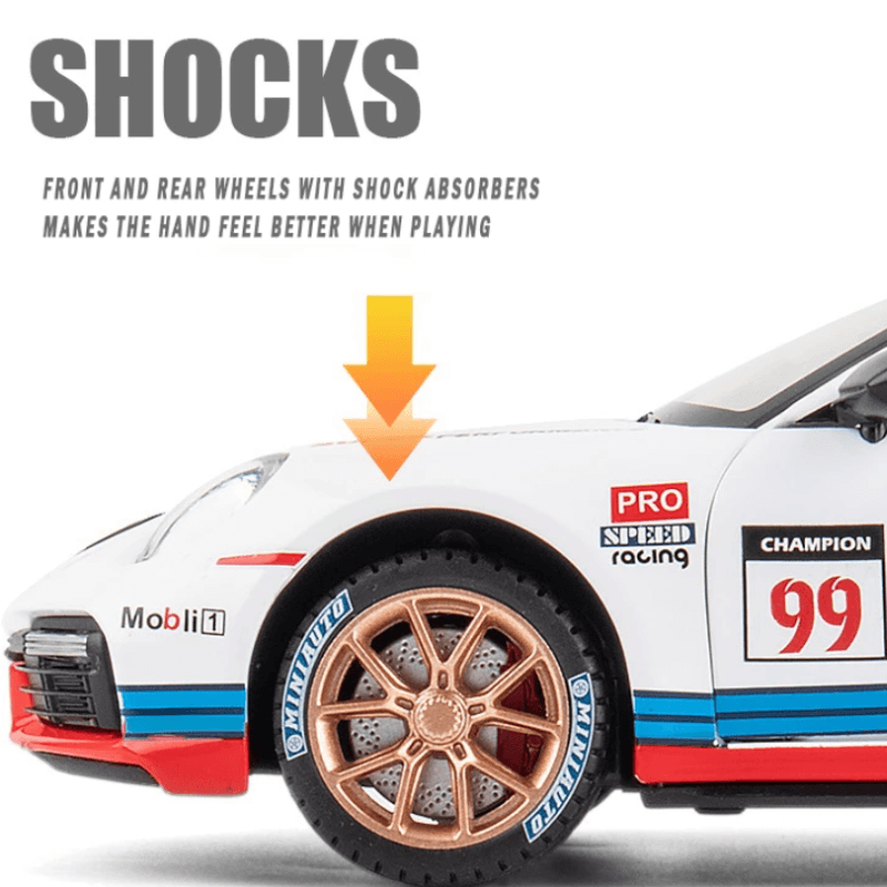 1/24 Porsche 911 GT 3 Model Alloy Car | Premium Alloy | KAIKAMFUNG
